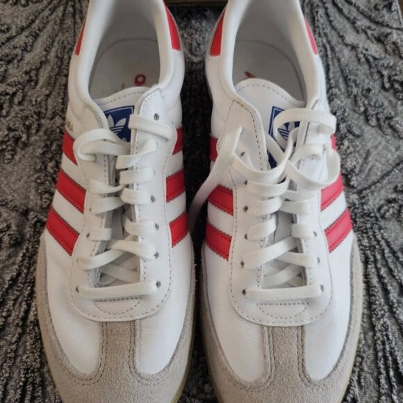 Adidas Samba OG Original Sneakers White/Red Gum womens 8 / mens 6.5 - Picture 3 of 6